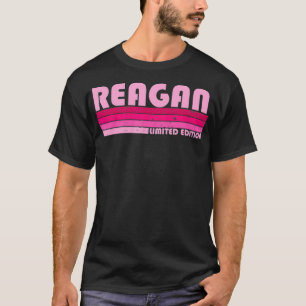 Camiseta Nome REAGAN Versão Personalizada Retroativa 80s 90