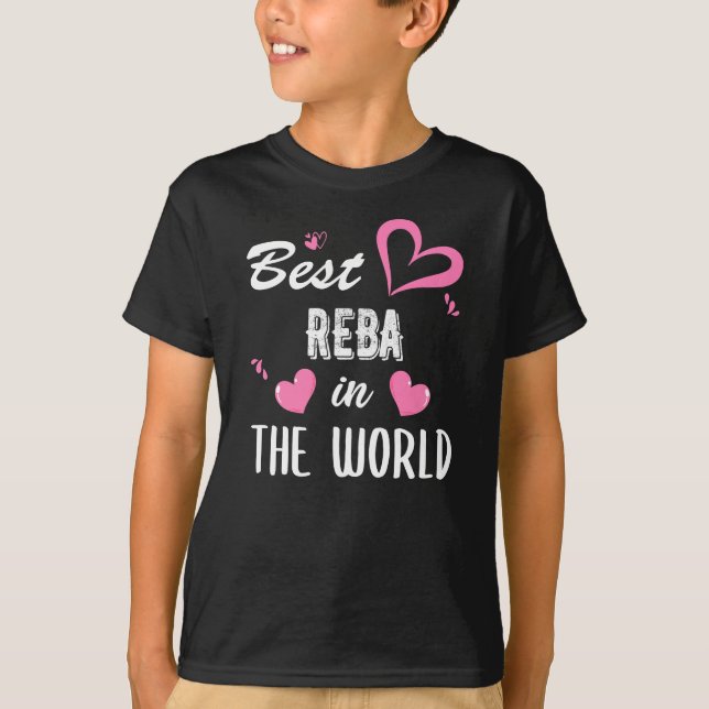 Camiseta Nome Reba, Best Reba in the World (Frente)