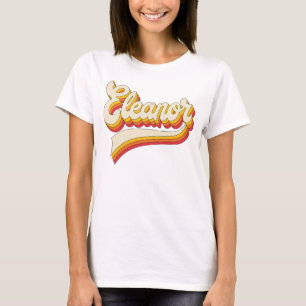 Camiseta Nome Retro Eleanor Design Vintage dos Anos 70