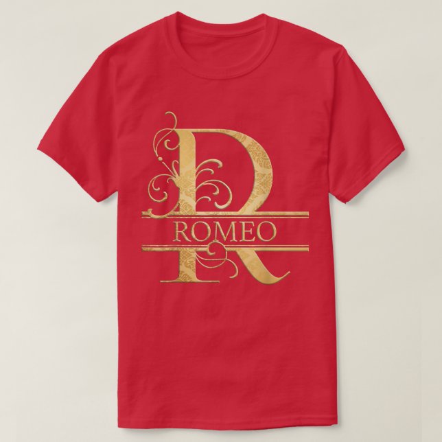 Camiseta Nome Romeo (Frente do Design)