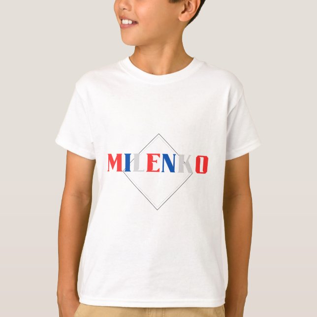 Camiseta nome sérvio Milenko (Frente)