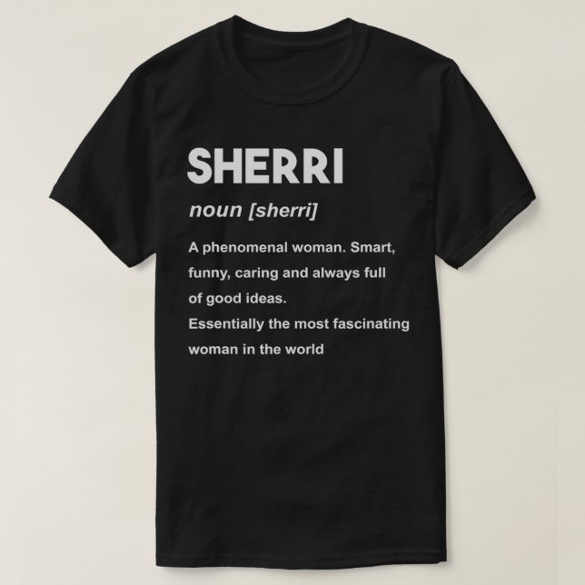 Camiseta Nome Sherri (Frente do Design)