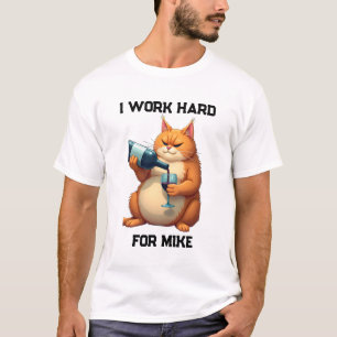Camiseta Nome Simples e Divertido de Gato Moderno e Foto de