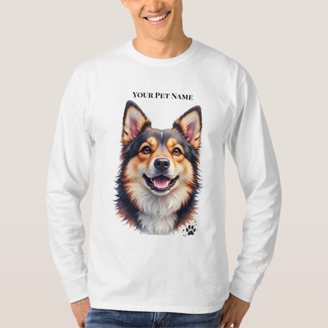 Camiseta Nome Simples Moderno Personalizado e Design de Fot (Frente)