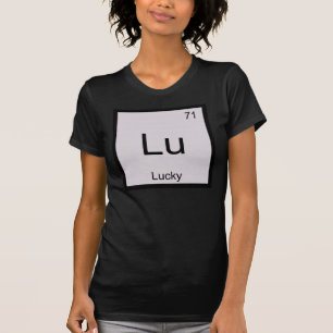 Camiseta Nome Sortudo Química Elemento Tabela Periódica