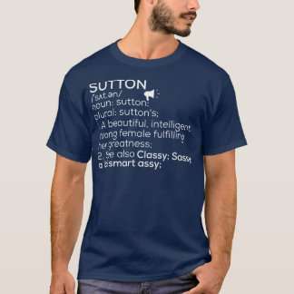Camiseta Nome Sutton Definição Sutton Sutton Nome feminino