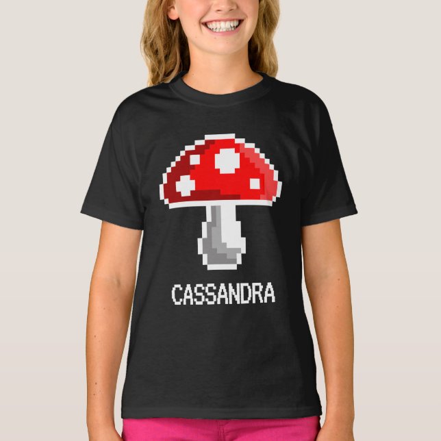 Camiseta Nome T-Shirt (Criança) do Salão de Pixel (Frente)