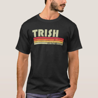 Camiseta Nome TRISH Retro Personalizado Vintage 80S 90S Nas