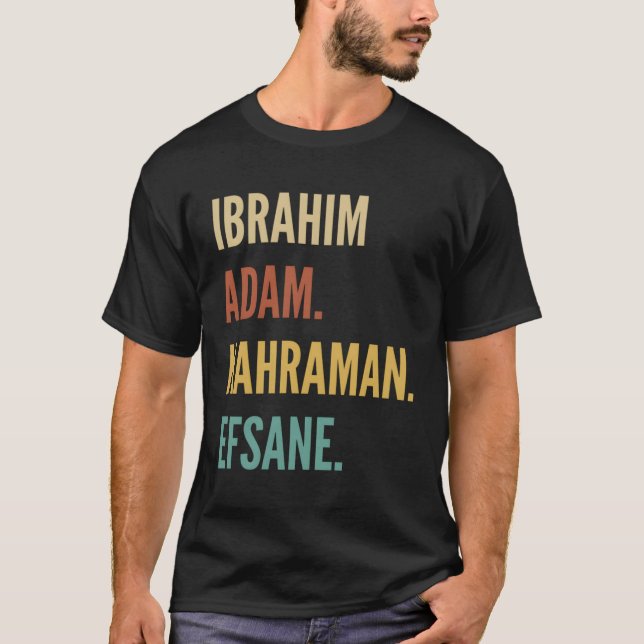 Camiseta Nome turco Ibrahim (Frente)