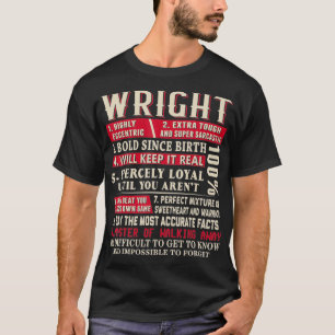 Camiseta Nome Wright Dif Wright Wright Sobrenome 
