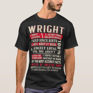 Camiseta Nome Wright Dif Wright Wright Sobrenome