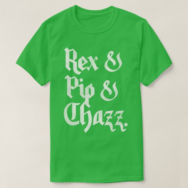 Camiseta Nomes de cabeças de ar Rex Pip e Chazz (Frente do Design)