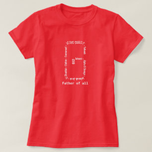 Camiseta Nomes de Deus em G Texto Mínimo Design