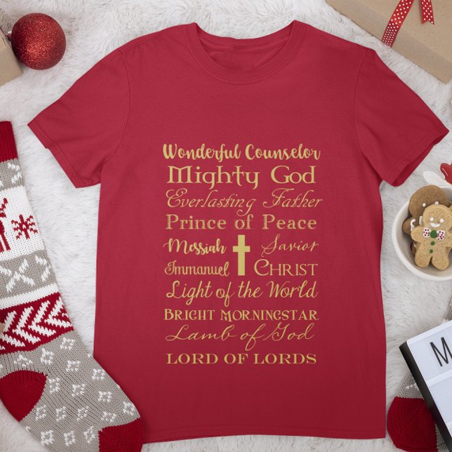 Camiseta Nomes de Jesus T-Shirt (Criador carregado)