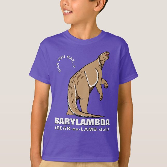 Camiseta Nomes Grandes Extintos ( nº 2): Barylambda (Frente)