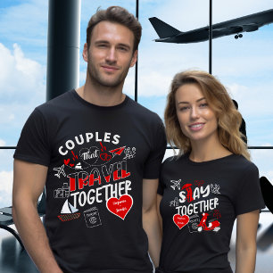 Camiseta Nomes na Saída de Viagem Correspondente