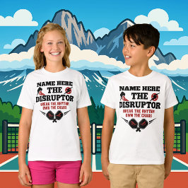 Camiseta Nomes Personalizados de Pickleball O DISRUPTOR Cao