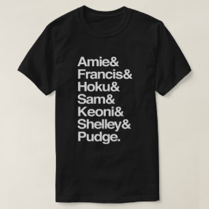 Camiseta Nomes personalizados dos membros da família