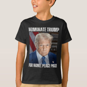 Camiseta Nominar Trump Para O Prêmio Nobel Da Paz