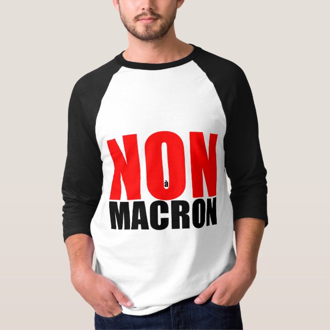Camiseta NON À MACRON Men Shirt (Frente)
