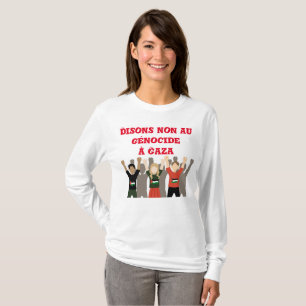 Camiseta non-au-génocide-gaza