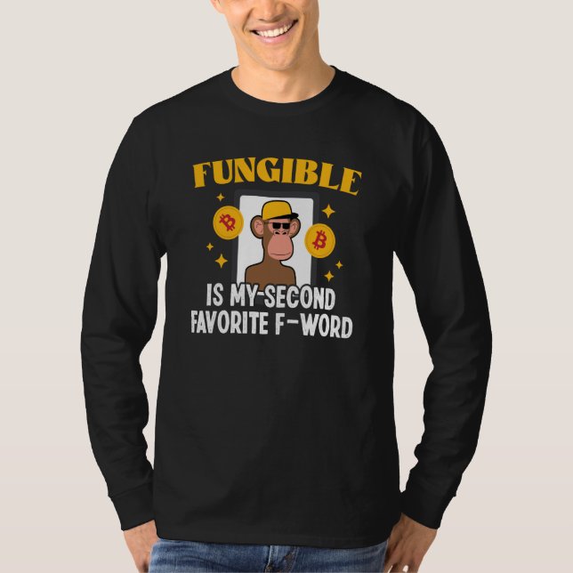 Camiseta Non Fungible Token Cryptocurrency Blockchain Trade (Frente)