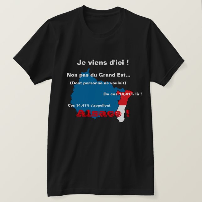 Camiseta Non pas le Grand Est ! (Frente do Design)