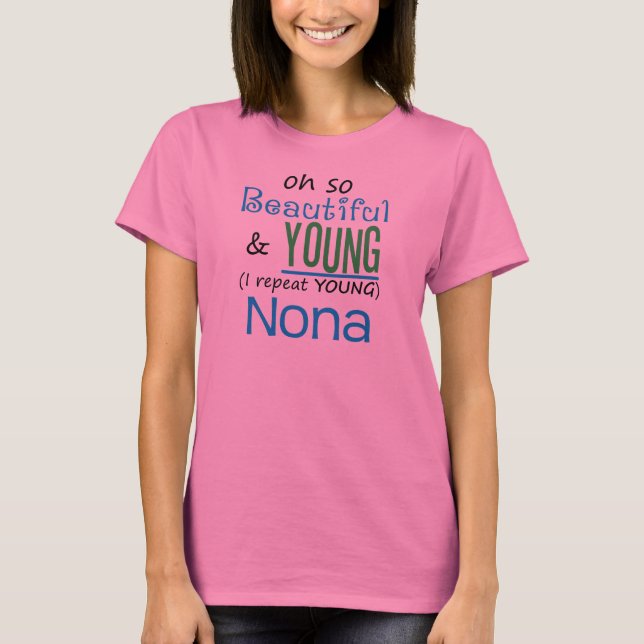 Camiseta Nona bonitos e novos (Frente)