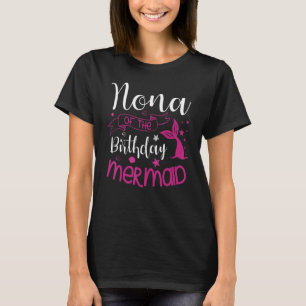 Camiseta Nona Da Celebração De Bday Do Partido Sereia de An