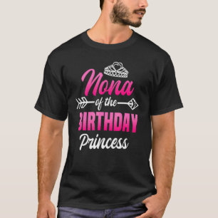 Camiseta Nona Da Festa De Aniversário Princesa Bday Celebra