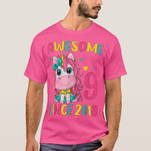 Camiseta Nona Festa de aniversário da Unicórn, 9 anos