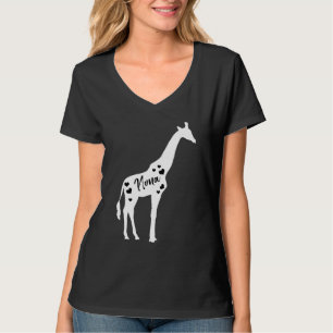 Camiseta Nona Giraffe Avós Day Safari Zoo Avô