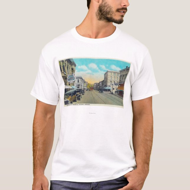 Camiseta Nona opinião da rua da rua de Willamette (Frente)