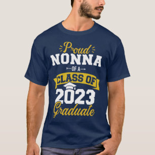 Camiseta Nona orgulhosa de uma classe de mais velho gra 202