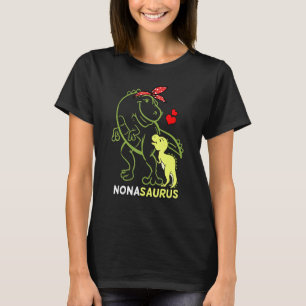Camiseta Nonasaurus Nona Tyrannosaurus Dinosaur Bebê Mãe