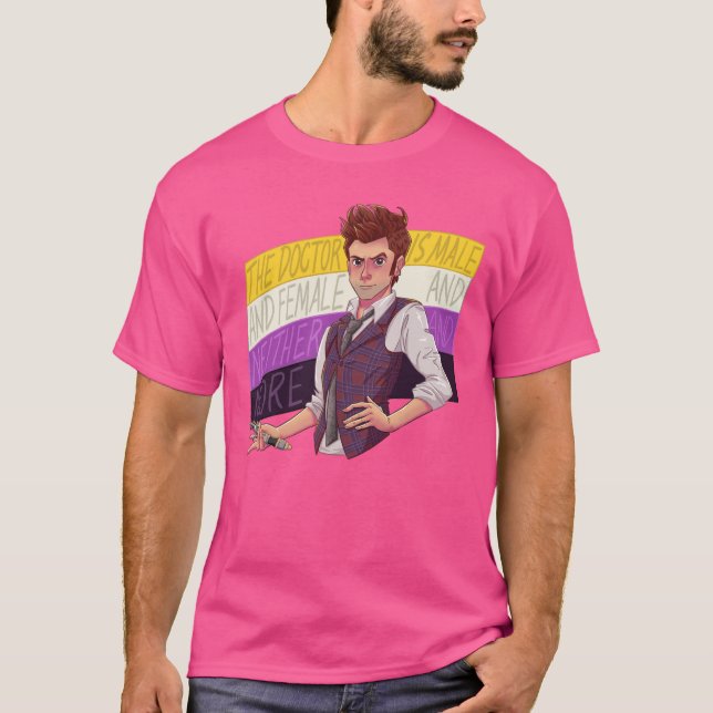 Camiseta Nonbinary Doctor Who Fourteenth Doctor funny (Frente)