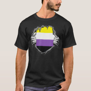 Camiseta Nonbinary Pride Non Binary Nonbinary Enby Flag 