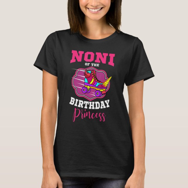 Camiseta Noni Of The Birthday Princess Roller Skates Bday S (Frente)