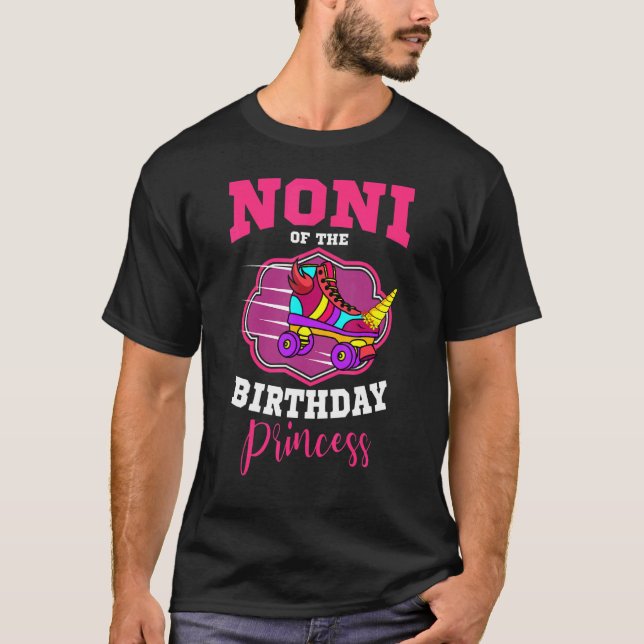 Camiseta Noni Of The Birthday Princess Roller Skates Bday S (Frente)