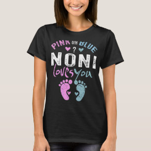 Camiseta Noni rosa ou azul te ama vovó para vovô