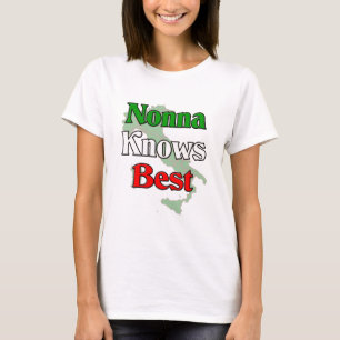 Camiseta Nonna (avó italiana) m sabe o melhor