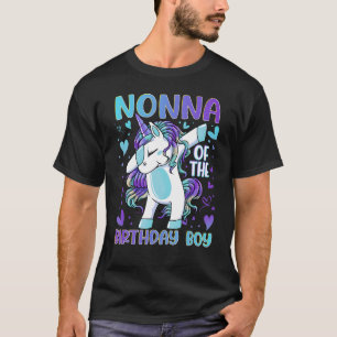 Camiseta Nonna da Festa de aniversário Rapaz Borrando Unicó