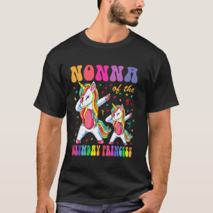 Camiseta Nonna da Menina Princesa de Aniversário Dabbing Un