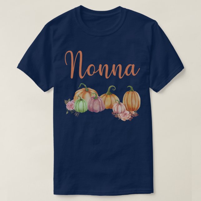 Camiseta Nonna de Little Pumpkin Primeiro Aniversário Bomba (Frente do Design)