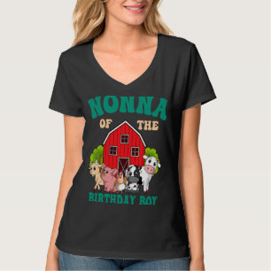 Camiseta Nonna Do Aniversário Da Família Animal Fazenda