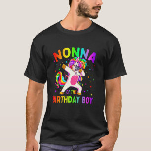 Camiseta Nonna do Festa de aniversário Boy Dabbing Unicorn