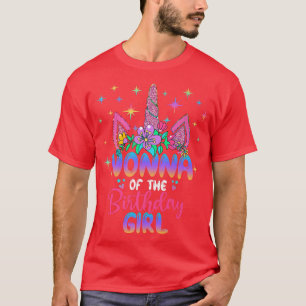 Camiseta Nonna Of the Birthday Girl Unicorn Birthday Party