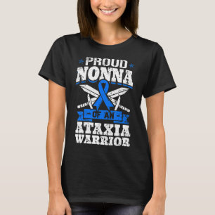 Camiseta Nonna Orgulhosa De Um Guerreiro Da Ataxia Dystaxia