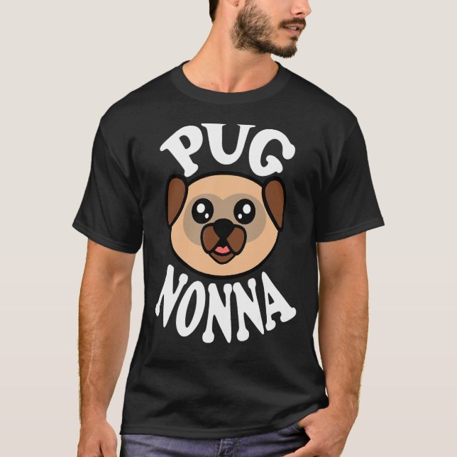 Camiseta Nonna Pug Fofa (Frente)