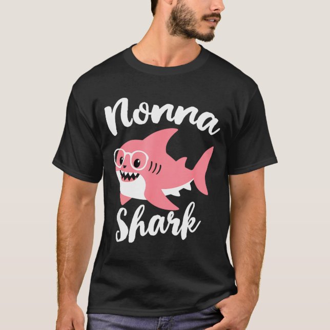 Camiseta Nonna Shark Mother's Day Grandma Funny  (Frente)
